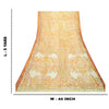 Sanskriti Vintage Sarees Multi Pure Silk Printed Zari Border Sari Craft Sustainable Fabric