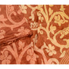 Sanskriti Vintage Sarees Brown 100% Pure Silk Printed Sari 5YD Soft Craft Sustainable Fabric