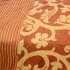 Sanskriti Vintage Sarees Brown 100% Pure Silk Printed Sari 5YD Soft Craft Sustainable Fabric