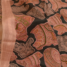 Load image into Gallery viewer, Sanskriti Vintage Sarees From India Pink Printed Pure Silk Sari 5yd Craft Fabric
