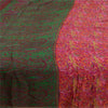 Sanskriti Vintage Sarees Pink 100% Pure Silk Printed Sari Floral Craft Sustainable Fabric