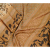 Sanskriti Vintage Sarees From India Green Pure Silk Printed Sari Craft Sustainable Fabric