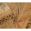Sanskriti Vintage Sarees From India Green Pure Silk Printed Sari Craft Sustainable Fabric