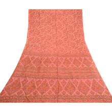 Load image into Gallery viewer, Sanskriti Vintage Sarees Blush-Pink Pure Silk Printed Sari Floral Craft Fabric
