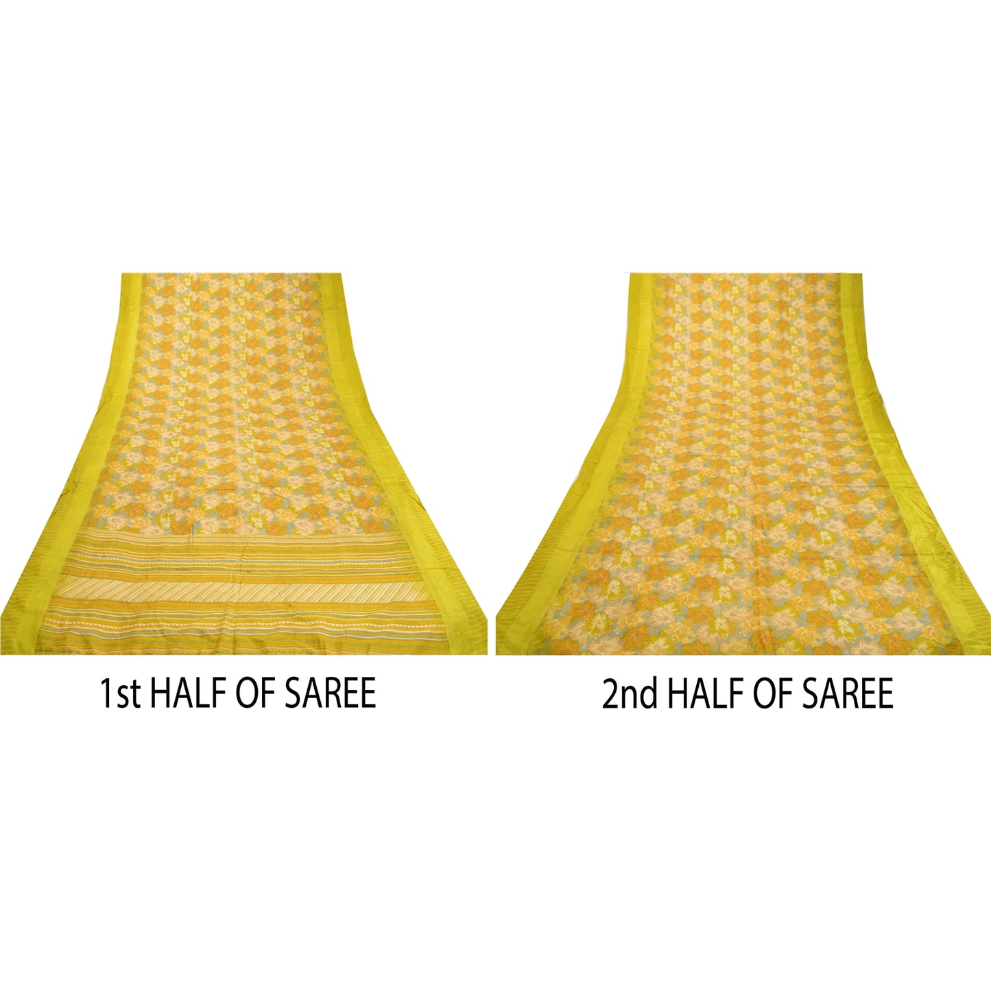 Sanskriti Vintage Sarees From India Multi Pure Silk Printed Sari Craft Sustainable Fabric