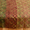 Sanskriti Vintage Sarees Indian Multi 100% Pure Silk Printed Sari Craft Sustainable Fabric