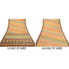Sanskriti Vintage Sarees Multi 100% Pure Silk Printed Sari Floral Craft Sustainable Fabric