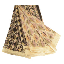 Load image into Gallery viewer, Sanskriti Vintage Sarees From India Multi Pure Silk Ikat Print Sari Craft Fabric
