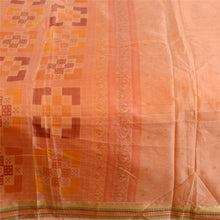 Load image into Gallery viewer, Sanskriti Vintage Sarees From India Peach Pure Silk Printed Sari Craft Fabric
