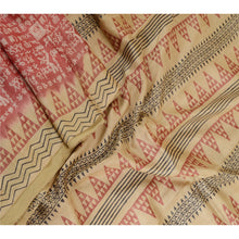 Load image into Gallery viewer, Sanskriti Vintage Sarees Pink Hand Block Printed Pure Silk Sari 5yd Craft Fabric
