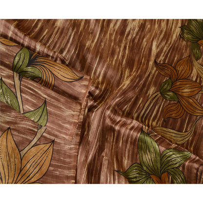 Sanskriti Vintage Sarees Quilting Felting Craft Sustainable Fabric Pure Silk Printed Sari