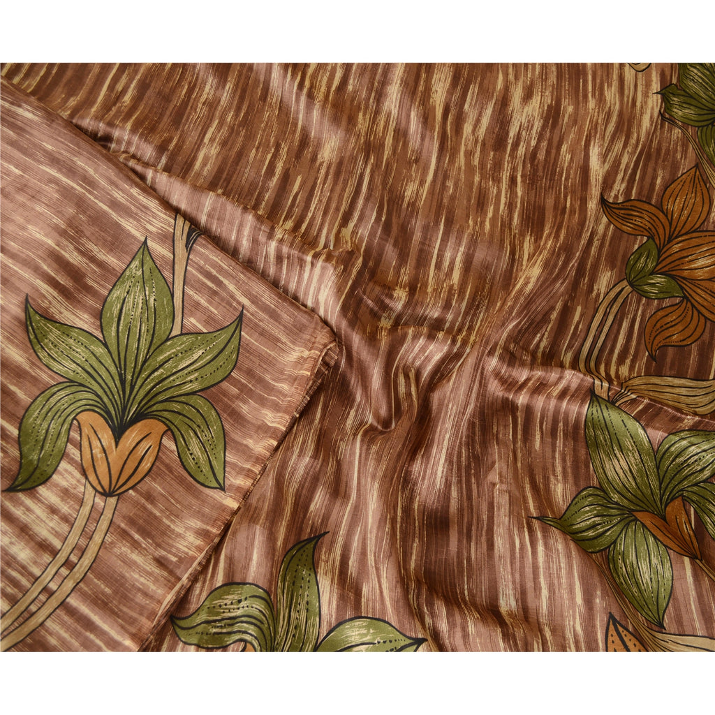 Sanskriti Vintage Sarees Quilting Felting Craft Sustainable Fabric Pure Silk Printed Sari