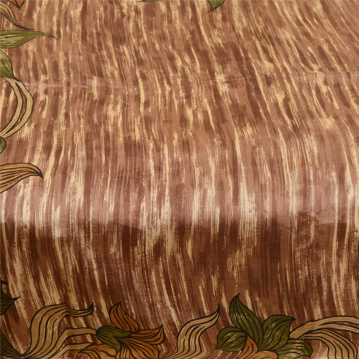 Sanskriti Vintage Sarees Quilting Felting Craft Sustainable Fabric Pure Silk Printed Sari