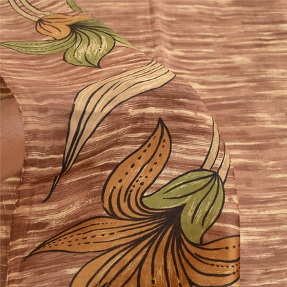 Sanskriti Vintage Sarees Quilting Felting Craft Sustainable Fabric Pure Silk Printed Sari