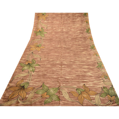 Sanskriti Vintage Sarees Quilting Felting Craft Sustainable Fabric Pure Silk Printed Sari