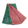 Sanskriti Vintage Sarees Pink Indian Pure Silk Printed Sari Floral Craft Sustainable Fabric