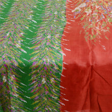 Load image into Gallery viewer, Sanskriti Vintage Sarees Red Quilting Felting Craft Fabric Pure Silk Print Sari

