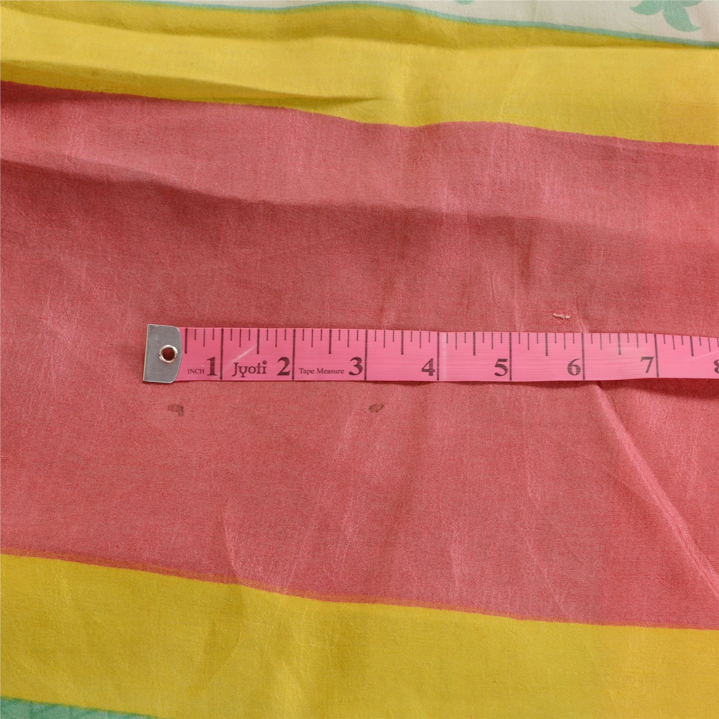 Sanskriti Vintage Green Sarees 100% Pure Silk Printed Sari Craft 5 Yard Sustainable Fabric