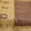 Sanskriti Vintage Sarees Indian Coffee-Brown Pure Silk Printed Sari Craft Sustainable Fabric
