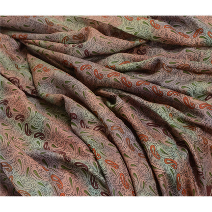 Sanskriti Vintage Sarees Indisk Multi Ren Silke Trykt Sari Blødt Håndværk Bæredygtigt Stoff