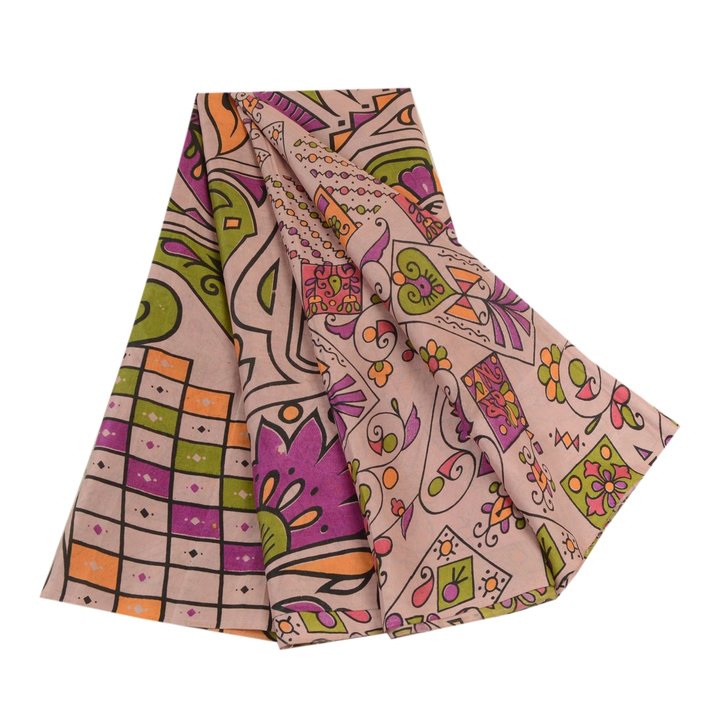 Санскритские винтажные сари индийский лиловый искусственный шелк с принтом сари ремесло устойчивая ткань