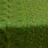 Sanskriti Vintage Sarees Green 100% Pure Silk Printed Sari Floral Craft Sustainable Fabric