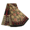 Sanskriti Vintage Sarees Multi Indian Pure Silk Abstract Print Sari Craft Sustainable Fabric