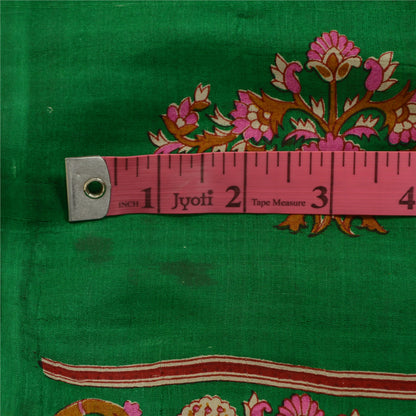 Sanskriti Vintage Sarees Quilting Felting Craft Sustainable Fabric Pure Silk Printed Sari