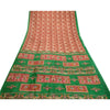 Sanskriti Vintage Sarees Quilting Felting Craft Sustainable Fabric Pure Silk Printed Sari