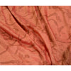 Sanskriti Vintage Sarees Peach Indian Printed Pure Silk Sari Floral Craft Sustainable Fabric