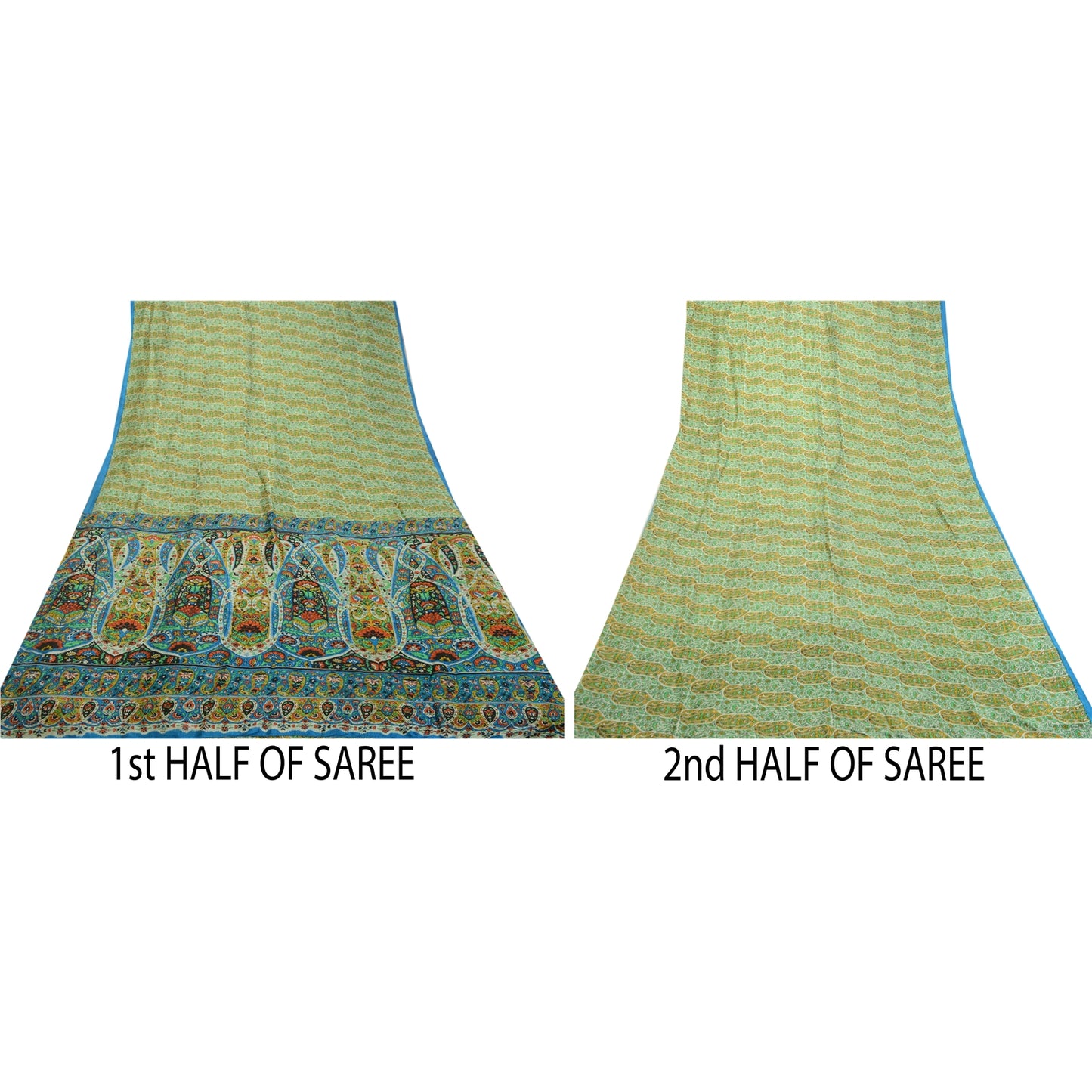 Sanskriti Vintage Sarees Quilting Felting Craft Sustainable Fabric Printed Pure Silk Sari