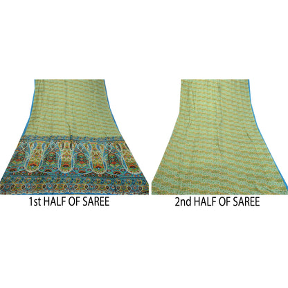 Sanskriti Vintage Sarees Quilting Felting Craft Sustainable Fabric Printed Pure Silk Sari