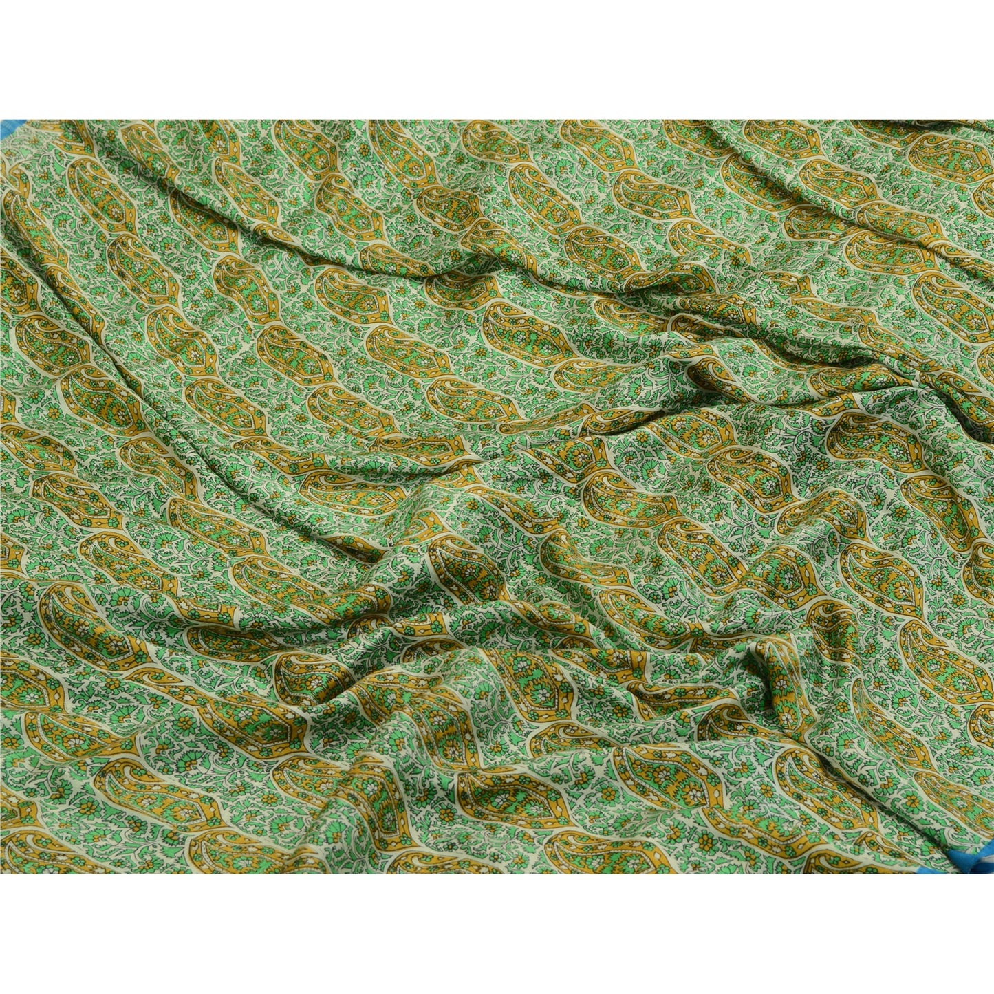 Sanskriti Vintage Sarees Quilting Felting Craft Sustainable Fabric Printed Pure Silk Sari