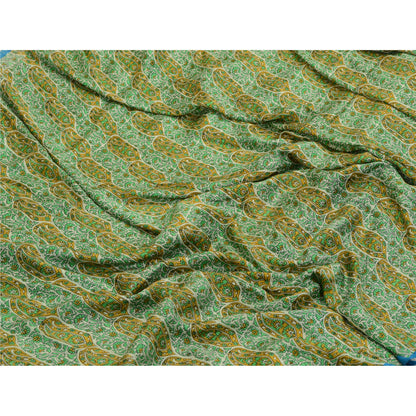 Sanskriti Vintage Sarees Quilting Felting Craft Sustainable Fabric Printed Pure Silk Sari