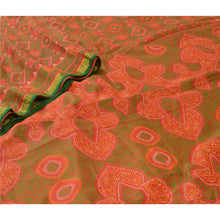 Load image into Gallery viewer, Sanskriti Vintage Sarees Red Bandhani Printed 100% Pure Silk Sari Craft Fabric
