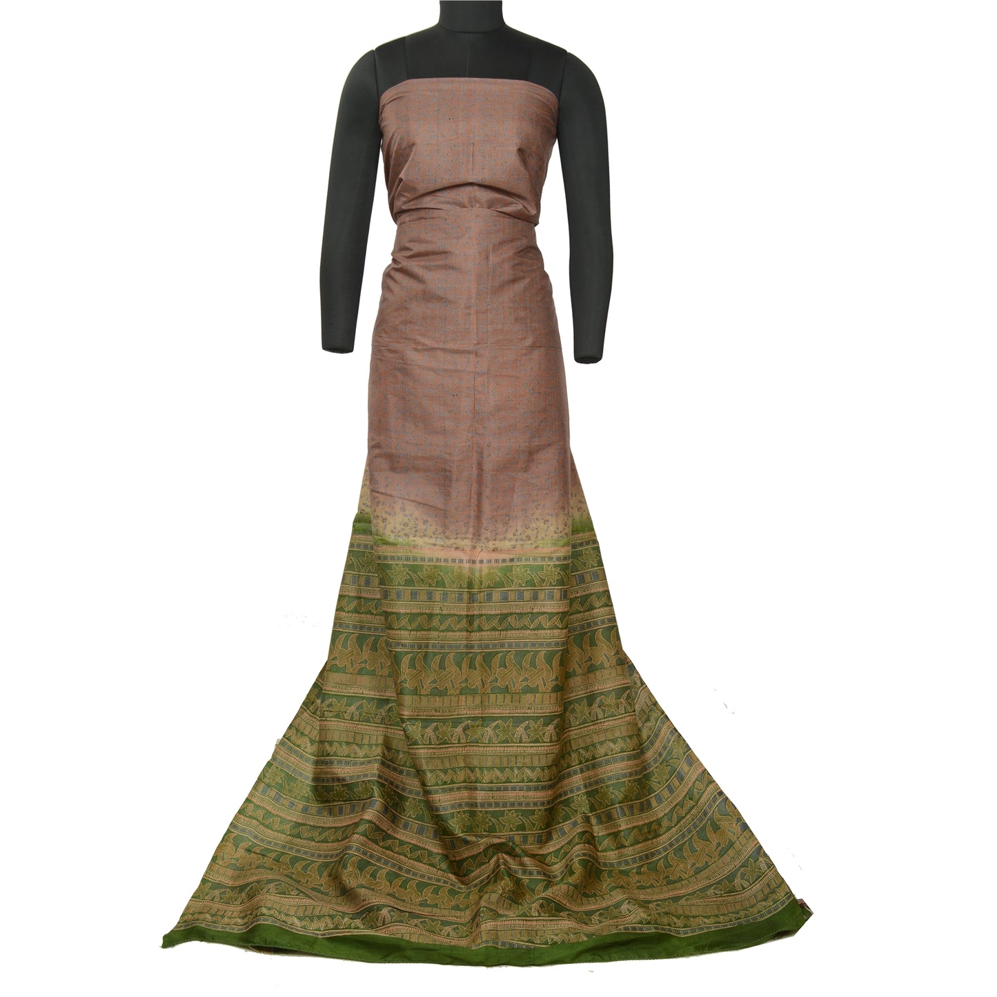 Sanskriti Vintage Sarees Quilting Felting Craft Sustainable Fabric Pure Silk Printed 5ydSari