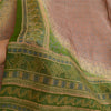 Sanskriti Vintage Sarees Quilting Felting Craft Sustainable Fabric Pure Silk Printed 5ydSari