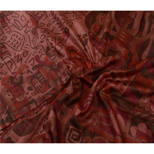 Sanskriti Vintage Sarees Quilting Felting Craft Sustainable Fabric Pure Silk Printed Sari