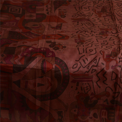 Sanskriti Vintage Sarees Quilting Felting Craft Sustainable Fabric Pure Silk Printed Sari