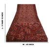 Sanskriti Vintage Sarees Quilting Felting Craft Sustainable Fabric Pure Silk Printed Sari