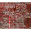 Sanskriti Vintage Sarees Red/ivory Tie-Dye Pure Silk Printed Sari Craft Sustainable Fabric