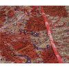 Sanskriti Vintage Sarees Red/ivory Tie-Dye Pure Silk Printed Sari Craft Sustainable Fabric