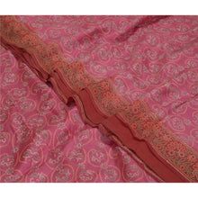Load image into Gallery viewer, Sanskriti Vintage Sarees Pink/Red Pure Silk Bandhani Printed Sari Craft Fabric
