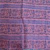 Sanskriti Vintage Sarees Blue/Pink Printed Pure Silk Sari Soft 5yd Craft Sustainable Fabric