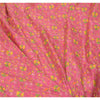 Sanskriti Vintage Sarees Pink Zari Border Printed Pure Silk Sari Craft Sustainable Fabric