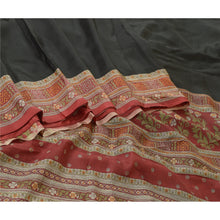 Load image into Gallery viewer, Sanskriti Vintage Sarees Pure Silk  5yd Quilting Felting Craft Fabric Print Sari
