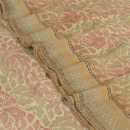 Sanskriti Vintage Sarees From India Multi Pure Silk Printed Sari Craft Sustainable Fabric