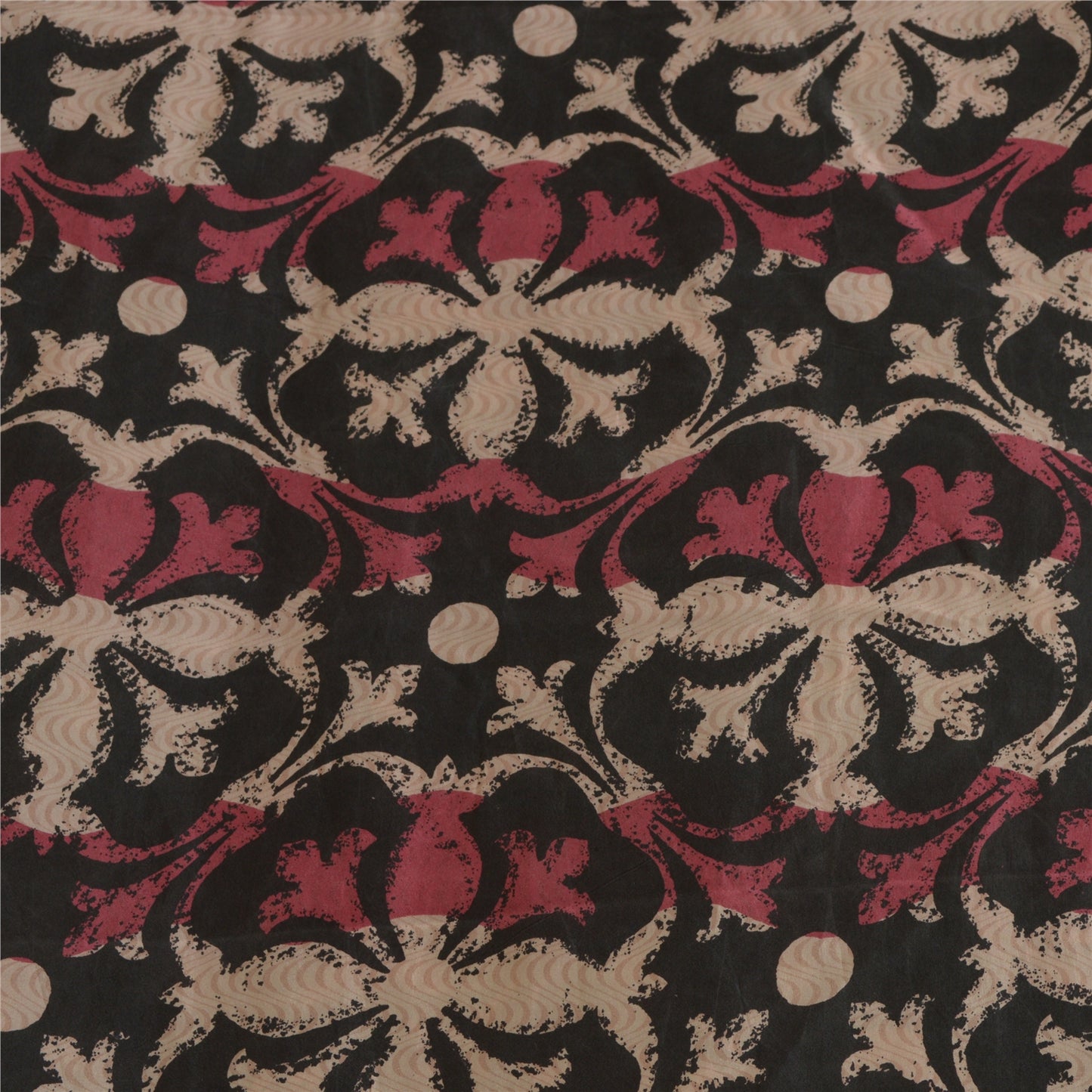 Sanskriti Vintage Sarees Pure Silk Printed Sari Quilting Felting Craft Sustainable Fabric