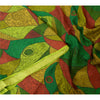 Sanskriti Vintage Sarees Indian Multi 100% Pure Silk Printed Sari Craft Sustainable Fabric