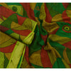 Sanskriti Vintage Sarees Indian Multi 100% Pure Silk Printed Sari Craft Sustainable Fabric